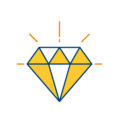 Drawing of a diamond